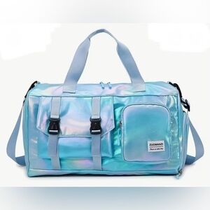 Iridescent Blue Travel Bag